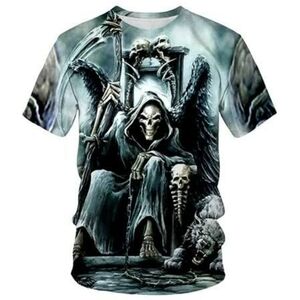 Byte Lefend 3D Print Skeleton Shirt Size Large